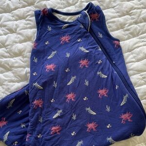 Kyte BABY Navy Sleeveless Sleep Sack with Pink & Light Sea Creatures S 1.0